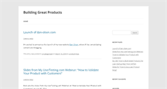 Desktop Screenshot of buildinggreatproducts.com